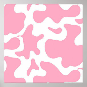 Poster Vaca de Morango canvas de vaca engraçada