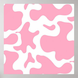 Poster Vaca de Morango | canvas de vaca engraçada