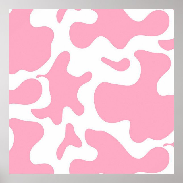 Poster Vaca de Morango | canvas de vaca engraçada (Frente)