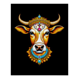 Póster Vaca Desortada Pongal
