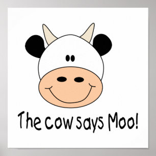 Poster Vaca Diz Moo