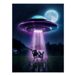 Póster Vaca encontra aliens.