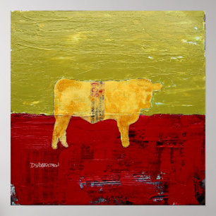 Póster Vaca mestra,