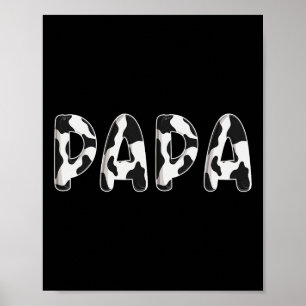 Poster Vaca Papá Aniversário Dia de os pais Correspondent