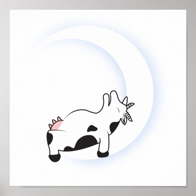 Poster Vaca Pooped (Frente)