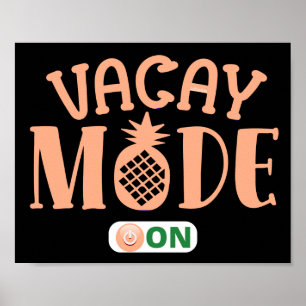 Poster VACAY MODE EM férias engraçadas