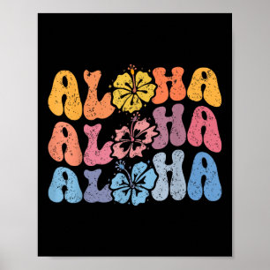 Poster Vacina de Verão de Aloha Havaiana Shaka Hibiscus K