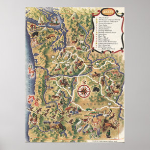 Poster Vacinação em 1952 no Oregon