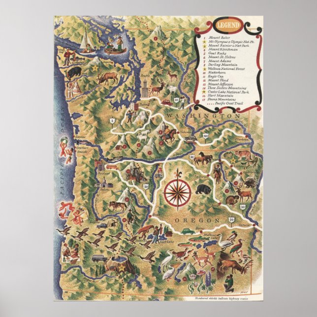 Poster Vacinação em 1952 no Oregon (Frente)