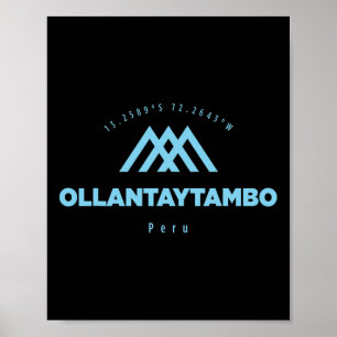 Poster Vaga de Montanha Ollantaytambo esquiando no Peru