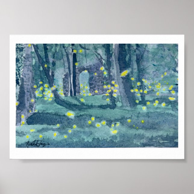 Poster Vaga-lumes do Vale de Patapsco (Frente)