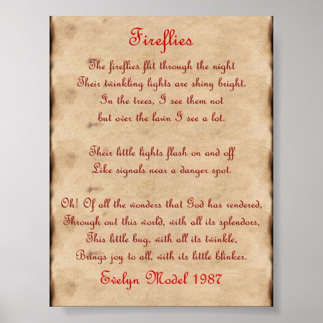 Poster Vagalumes (Frente)