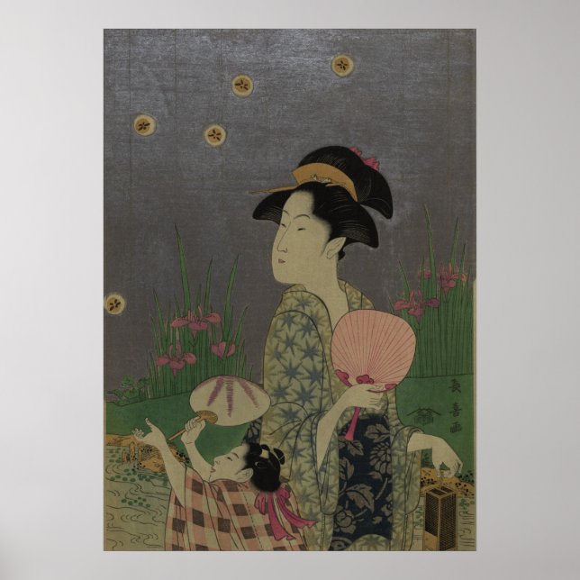 Póster Vagalumes, 1793 (madeira colorida) (Frente)