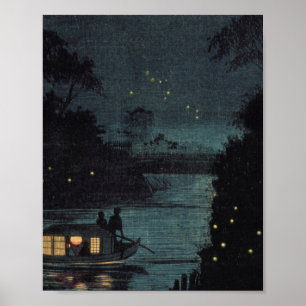 Poster Vagalumes por Kobayashi Kiyochika