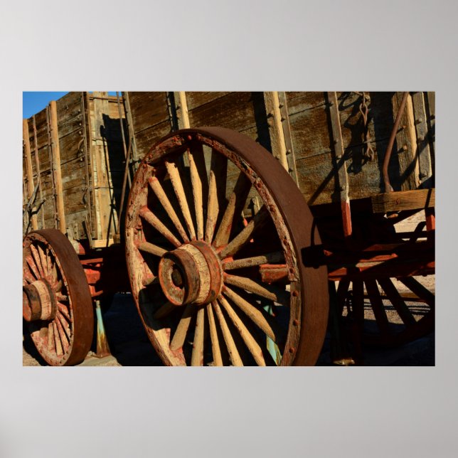 Póster Vagão de comboio da mula antiga (Frente)