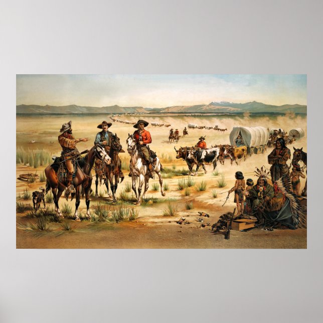 Póster Vagões nos EUA (Frente)