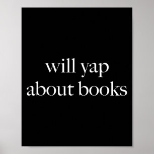Poster Vai Gritar Sobre Livros, Leitura Estética, Engraça