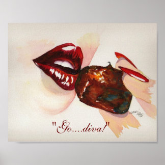 Poster "Vai...impressão de 8" x 10"