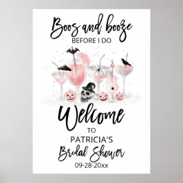 Poster Vaias e Bebidas Placa de Boas-Vindas para Chá de
