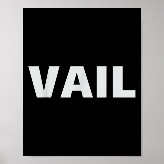 Poster Vail Colorado - Rocky Mountain Skiamp; Snowbo (Frente)