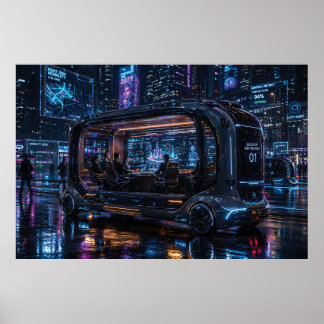 Poster Vaina de Escritório Autônoma de Luxo na Cidade Cyb
