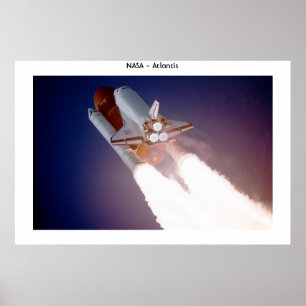 Póster Vaivém espacial Atlantis