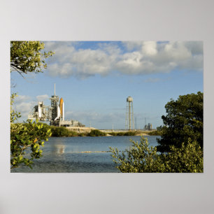 Póster Vaivém espacial Atlantis e esforço