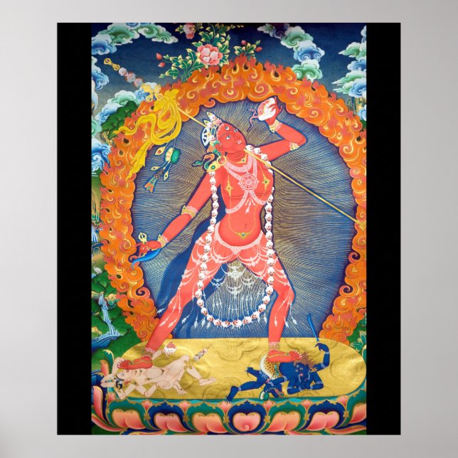 Póster Vajrayogini Deidade Budista Tibetana (Frente)