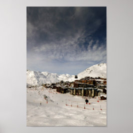 Poster Val Thorens Three Valleys French Alps França