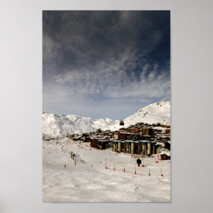 Poster Val Thorens Three Valleys French Alps França