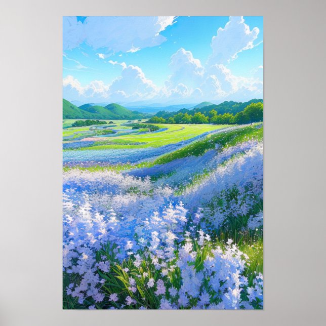 Poster Vale azul pacífico (Frente)