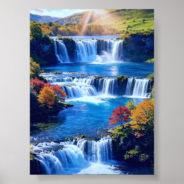 Poster Vale da Cascata Ensolarada 001 (Frente)