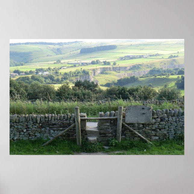 Póster Vale da Esperança em Derbyshire Dales (Frente)