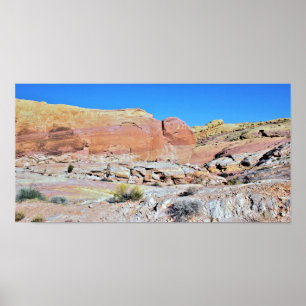 Póster Vale da foto da paisagem do deserto do fogo