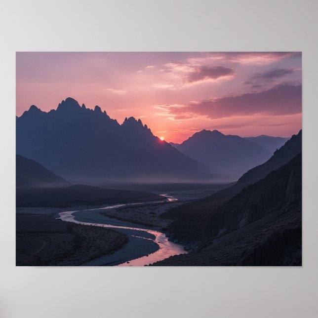 Poster Vale da Montanha e Rio Sinuso (Frente)