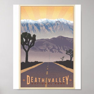 Poster Vale da Morte Parque Nacional Litho Trabalho de ar