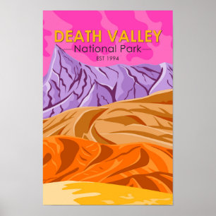 Poster Vale da Morte, Sand Dunes Vintage