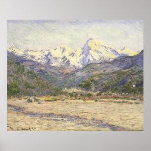 Poster Vale da Nervia Claude Monet