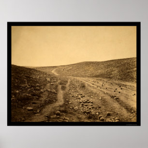 Póster Vale da sombra de morte 1855
