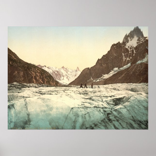 Póster Vale de Chamonix - Mer de Glace (Frente)