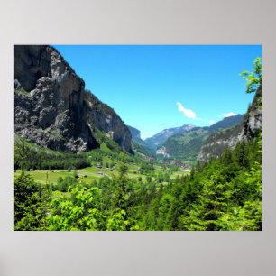 Poster Vale de Lauterbrunnen de Trummelbach