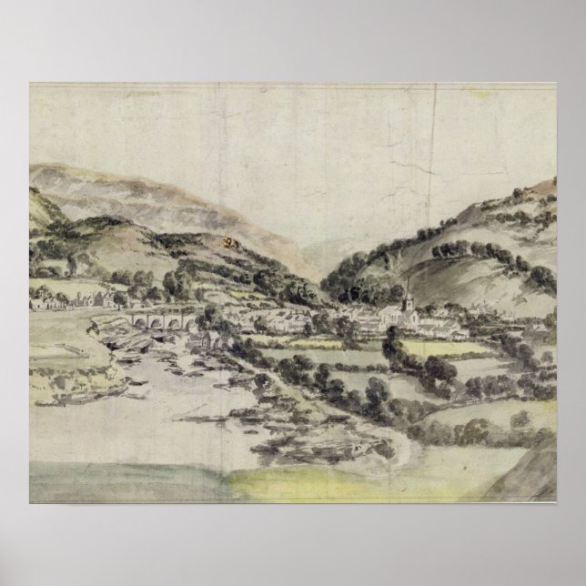 Póster Vale de Llangollen (c/c no papel) (Frente)