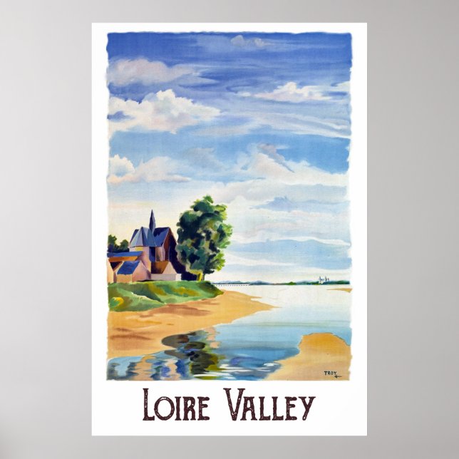 Poster Vale do Loire, França (Frente)
