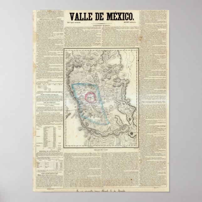 Poster Vale do México, México (Frente)