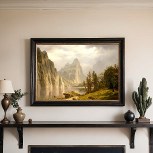 Poster Vale do rio-Yosemite Merced, Albert Bierstadt