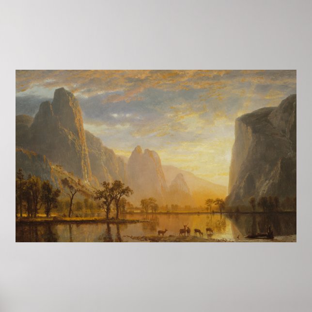 Poster Vale do Yosemite Albert Bierstadt (Frente)