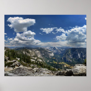 Póster Vale do Yosemite e Meia-Domo do Pico da Águia