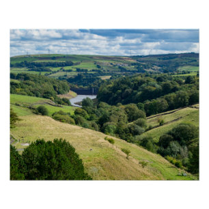 Póster Vale e Barragem de Ryburn