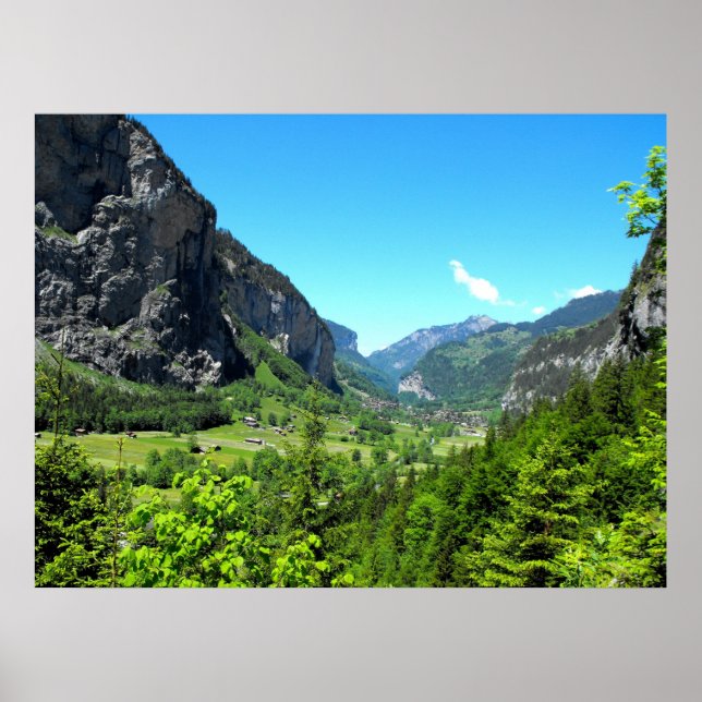 Poster Vale Lauterbrunnen de Trummelbach (Frente)