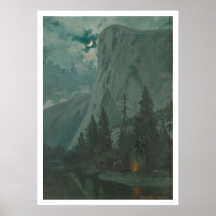 Póster Vale pelo luar, Califórnia de Yosemite (1215)